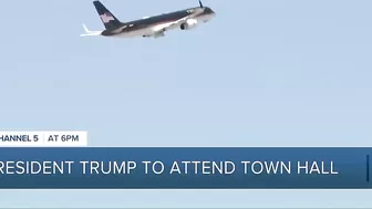 Trump departs Palm Beach ahead of CNN town hall