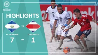 El Salvador 7-1 Costa Rica | Concacaf Beach Soccer Championship