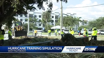 West Palm Beach conducts emergency preparedness training to tackle storm damage