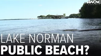 Plans continue for public beach on Lake Norman