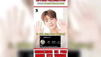 Top 5 Most Followed k-pop Idols on Instagram 2023 #shorts #ytshorts #bts #kpop #btsarmy #trending