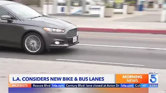 Los Angeles may replace peak-hour travel lanes with bike, bus lanes