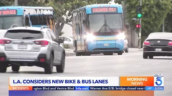 Los Angeles may replace peak-hour travel lanes with bike, bus lanes