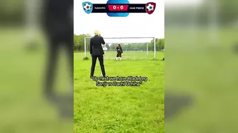 Naruto vs One Piece Football Match (Part 1) #anime #naruto #kakashi #itachi #onepiece #luffy #sanji