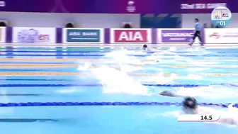 Singapore's Ong Jung Yi finally captures his 1st-ever 200m fly gold medal! | Swimming SEA Games 2023