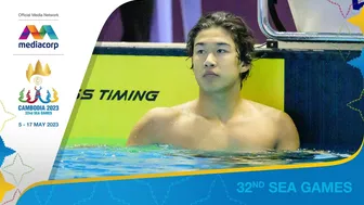 Nic Mahabir becomes 1st-ever Singaporean to go under 28 seconds in 50m Breaststroke | SEA Games 2023