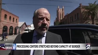 Processing centers stretched beyond capacity at border