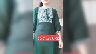 Flipkart try on haul.kurti set under 500Rs. link in description. #shorts #like #share #subscribe