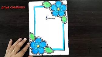 30 BLUE ???? BORDER DESIGNS | Border Designs Compilation | 30 Border Designs for project | 30 borders