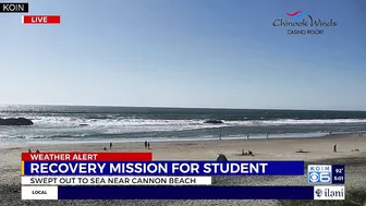 Beaverton student missing after swimming near Cannon Beach