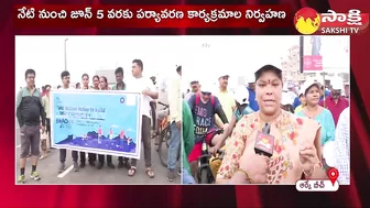 Huge Cycle Rally at Vizag RK Beach | GVMC Mayor Hari Venkata Kumari F2F @SakshiTV