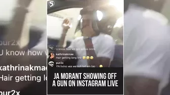 Ja Morant Out Here Flashing His Gun on Instagram Live AGAIN