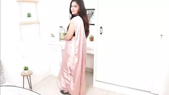 Saree Draping with pant| Celebrity Style Saree draping ideas