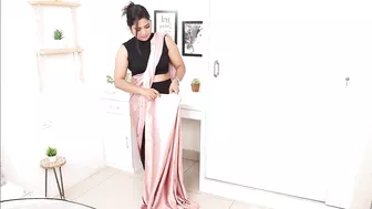 Saree Draping with pant| Celebrity Style Saree draping ideas