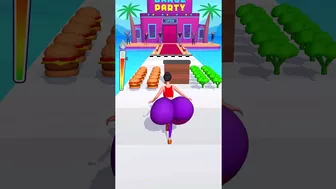 Twerk Race 3D - เกมวิ่งแข่ง | กินเบอร์เกอร์ให้ตูดใหญ่แล้วไปแข่งชนตูด! #shorts