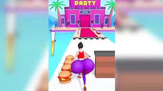 Twerk Race 3D - เกมวิ่งแข่ง | กินเบอร์เกอร์ให้ตูดใหญ่แล้วไปแข่งชนตูด! #shorts