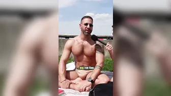 Italian Man on the Gay Beach