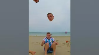 Normal Beach Day #Beach #Messi #Juggle #OddlySatisfying #Juggling #Shorts