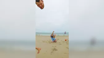 Normal Beach Day #Beach #Messi #Juggle #OddlySatisfying #Juggling #Shorts