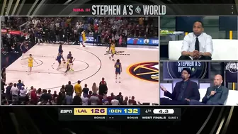 Stephen A. reacts to Nikola Jokic's STUFFED stat line from Game 1 vs. Lakers | NBA in Stephen A.'s W