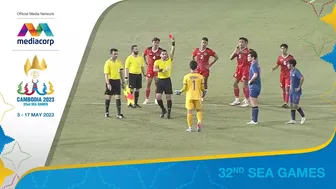 SHOCKING! RED CARDS all around at the Indonesia vs Thailand Final! | Football | SEA Games 2023