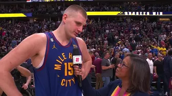 Nikola Jokic says Nuggets lost composure in second half of Game 1 win vs. Lakers | NBA on ESPN