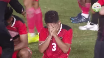 Indonesia CELEBRATES their first FOOTBALL GOLD post game vs Thailand! | Football | SEA Games 2023