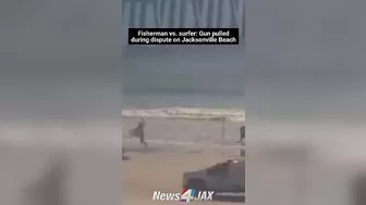 A dispute on the beach turned ugly when a fisherman pulled a gun on a surfer. #Florida