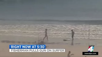 Fisherman vs. surfer: Gun pulled during dispute on Jacksonville Beach