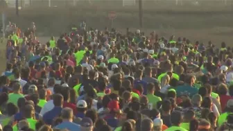 Beach To Bay director gives last minute reminders to participants before big relay