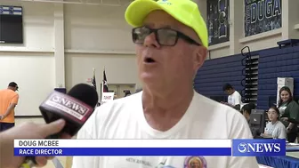 Beach To Bay director gives last minute reminders to participants before big relay