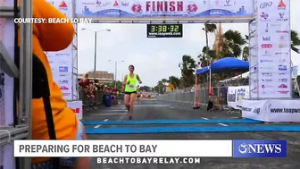 Beach To Bay director gives last minute reminders to participants before big relay