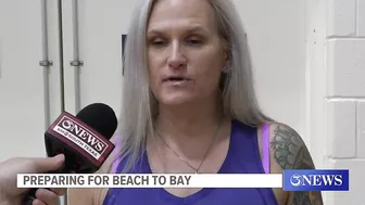 Beach To Bay director gives last minute reminders to participants before big relay