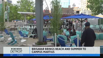 "The Beach" opens for new season in downtown Detroit at Campus Martius Park