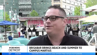 "The Beach" opens for new season in downtown Detroit at Campus Martius Park