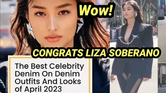 #lizquen Liza Soberano Best Celebrity Denim on Denim Outfits & Looks in 2023. #lizasoberano