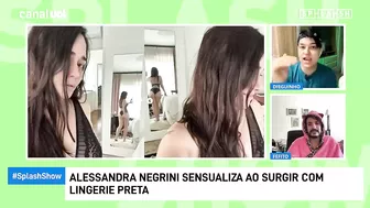 Alessandra Negrini posta foto com lingerie preta e bate 1 milhão de likes