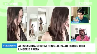 Alessandra Negrini posta foto com lingerie preta e bate 1 milhão de likes