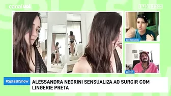 Alessandra Negrini posta foto com lingerie preta e bate 1 milhão de likes