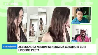 Alessandra Negrini posta foto com lingerie preta e bate 1 milhão de likes