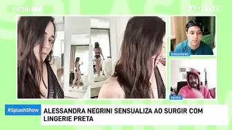 Alessandra Negrini posta foto com lingerie preta e bate 1 milhão de likes