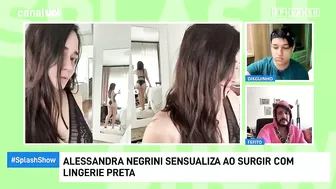 Alessandra Negrini posta foto com lingerie preta e bate 1 milhão de likes