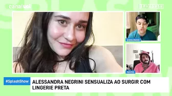 Alessandra Negrini posta foto com lingerie preta e bate 1 milhão de likes