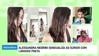 Alessandra Negrini posta foto com lingerie preta e bate 1 milhão de likes