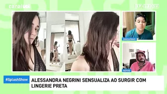 Alessandra Negrini posta foto com lingerie preta e bate 1 milhão de likes