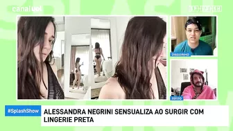 Alessandra Negrini posta foto com lingerie preta e bate 1 milhão de likes