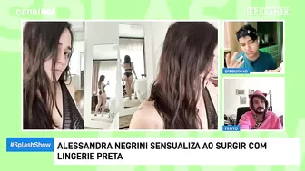 Alessandra Negrini posta foto com lingerie preta e bate 1 milhão de likes