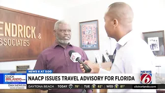 NAACP issues travel advisory for Florida claiming state is 'hostile territory'