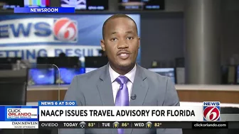 NAACP issues travel advisory for Florida claiming state is 'hostile territory'