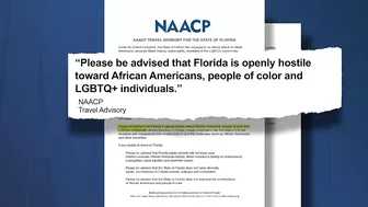 NAACP issues travel advisory for Florida amid recent legislation